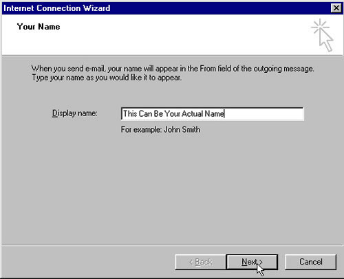 Setting up Outlook Express - Step 3